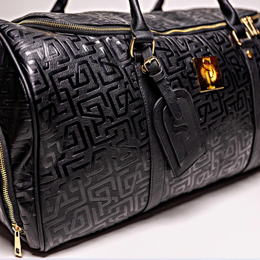 YAKKI GOODS™ Luxury Embossed Full-Grain Leather Duffle Bag | Premium Weekender Travel Bag | Handmade Carry-On Overnight Bag for Men & Women (Copy)