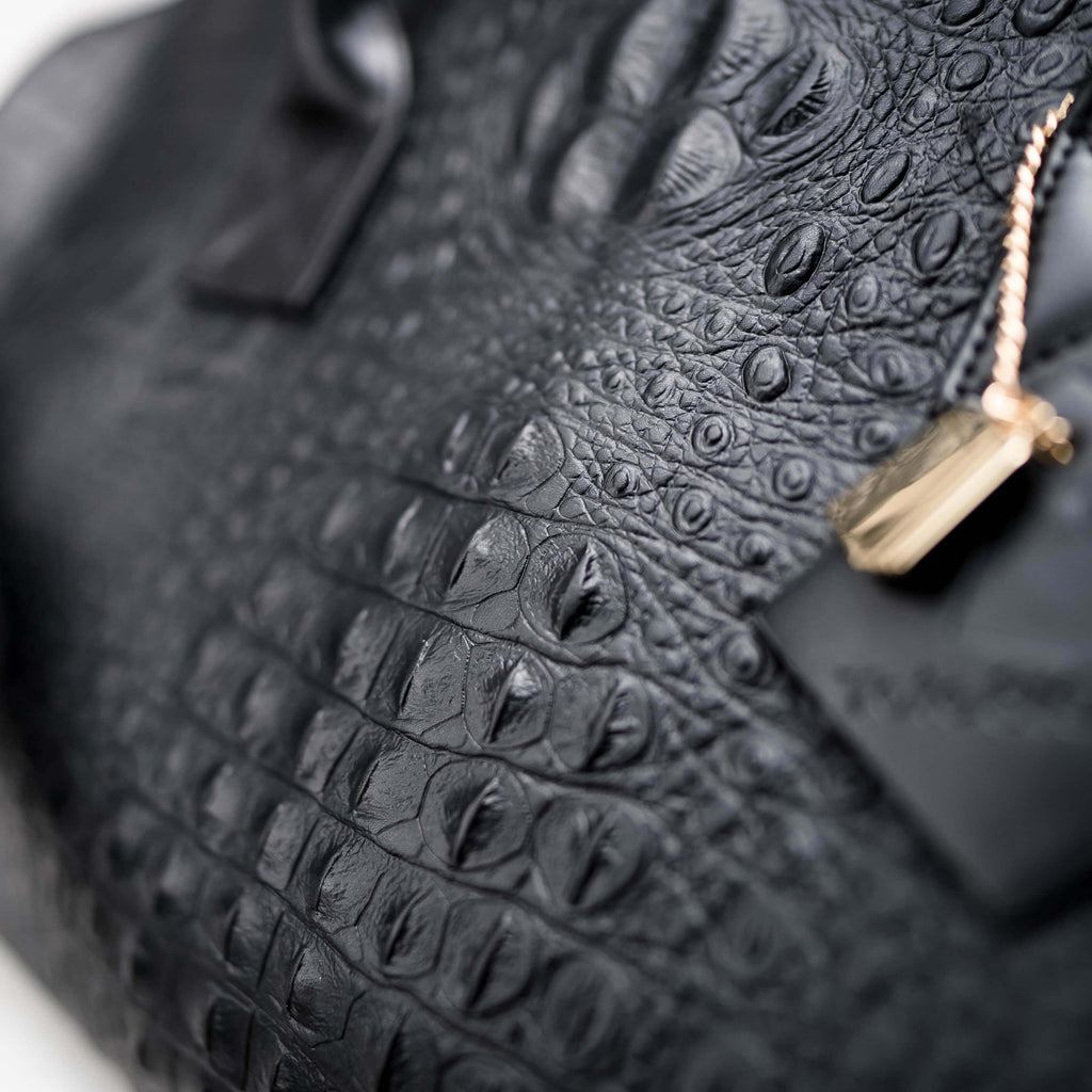 YAKKI GOODS™ Luxury Embossed Full-Grain Leather Duffle Bag | Premium Weekender Travel Bag | Handmade Carry-On Overnight Bag for Men & Women (Copy)