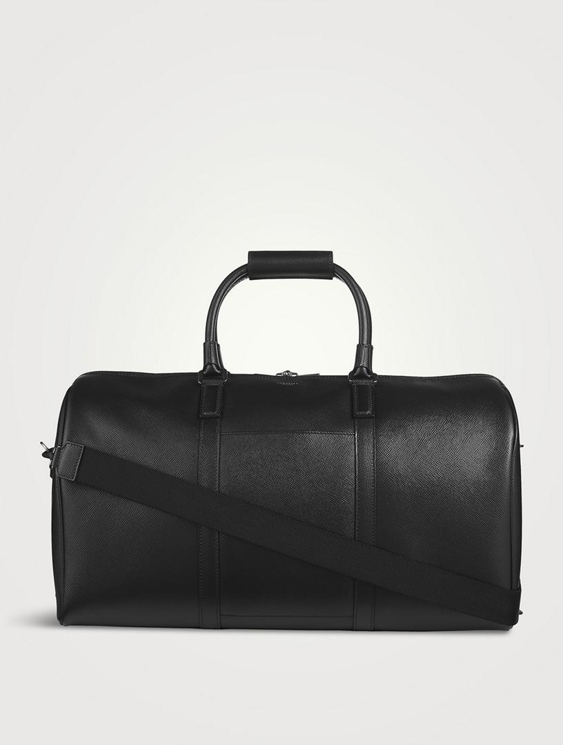 YAKKI GOODS™ Black Full-Grain Leather Duffle Bag | Luxury Weekender Travel Bag | Premium Carry-On Overnight Gym Bag for Men & Women (Copy)