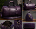 YAKKI GOODS™ Crocodile Leather Duffle Bag with Sage Green Accents | Luxury Weekender Travel Bag | Premium Carry-On Overnight Bag (Copy)