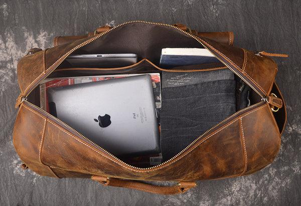 YAKKI GOODS™ Premium Full-Grain Leather Duffle Bag | Luxury Weekender Travel Bag for Men & Women | Carry-On Overnight Gym Bag (Copy)